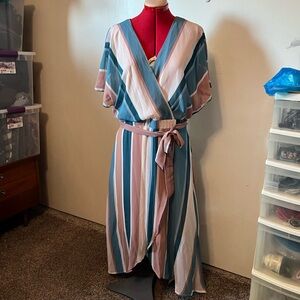 Faux Wrap Dress